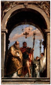 Dois Santos, 1740-1745. de Giovanni Battista Tiepolo