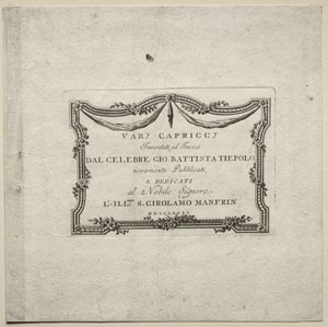 Vários caprichos, 1785. de Giovanni Battista Tiepolo