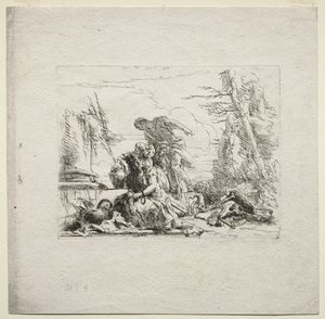 Vários caprichos: a mulher algemada de Giovanni Battista Tiepolo