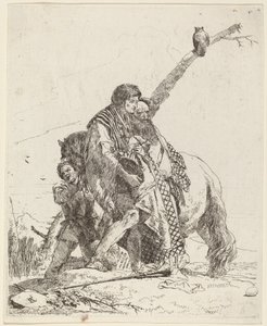 Juventude, Sábio e Atendente com Cavalo de Giovanni Battista Tiepolo