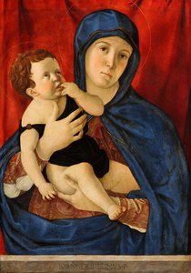 Alemão: Maria mit dem Kind Madonna and Child de Giovanni Bellini