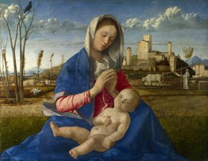Madonna do Prado (Madonna del Prato) de Giovanni Bellini