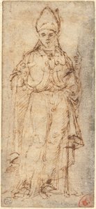São Luís de Toulouse segurando um cajado de Giovanni Bellini