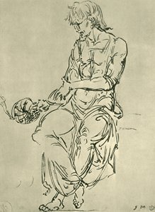 Homem sentado com instrumento astronômico, final do século XV, 1943. de Giovanni Bellini