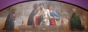 A Lamentação com os Santos Marcos e Nicolau de Bari de Giovanni Bellini