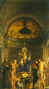 O Altar Peça de San Giobbe de Giovanni Bellini
