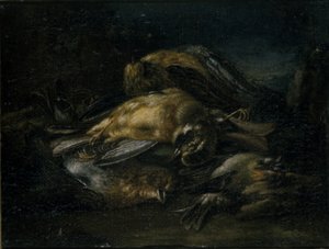 Pássaro Morto, 1664 de Giovanni Benedetto Castiglione