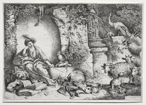 Melancólico de Giovanni Benedetto Castiglione