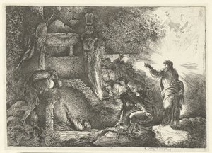 Renascimento de Lázaro de Giovanni Benedetto Castiglione
