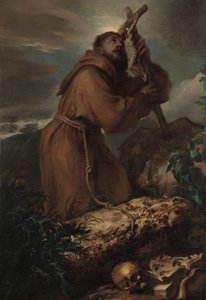 São Francisco em êxtase, ca. 1650 de Giovanni Benedetto Castiglione