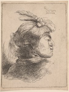 Cabeça Oriental Pequena de Giovanni Benedetto Castiglione
