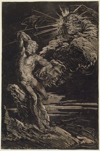 A criação de Adão de Giovanni Benedetto Castiglione