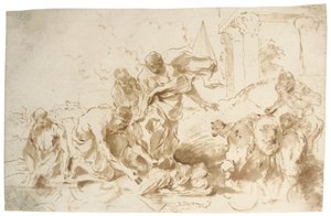 O Achado de Moisés de Giovanni Benedetto Castiglione