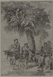A fuga para o Egito de Giovanni Benedetto Castiglione