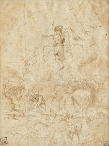 Anúncio aos pastores de Giovanni Benedetto Castiglione