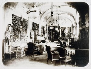 A Casa de Ivan Paskevich no aterro inglês em Petersburgo. A Sala do Arsenal, década de 1860