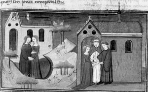 Decameron, Alibech está com um eremita; Alibech casa-se com Neerbale. Terceiro dia, notícia 10 de Giovanni Boccaccio