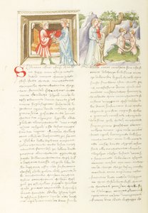 Decameron, Liaison dangereuse Salabaetto et Jancofiore se baignant, Oitavo dia, conto 10. de Giovanni Boccaccio