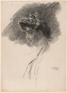 Busto de uma jovem de perfil de Giovanni Boldini