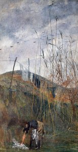 Mulher camponesa a ir buscar a sua roupa de Giovanni Boldini
