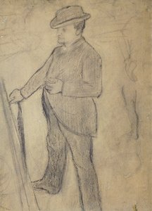 Retrato de Boldini, de Edgar Degas (1834-1917), desenho de Giovanni Boldini