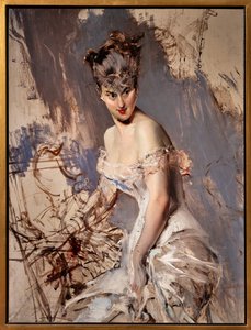 Retrato da actriz Alice Regnault de Giovanni Boldini