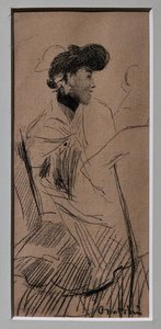 Mulher Sentada Elegante de Giovanni Boldini