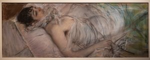 A Condessa de Rasty Reclining de Giovanni Boldini