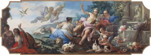 Ariadne na Ilha de Naxos, ou uma Alegoria do outono de Giovanni Camillo Sagrestani