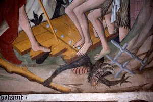Descida para o inferno, c.1492 (fresco) (detalhe de 3702448)
