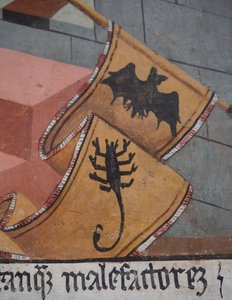 Juízo Final, detalhe, c.1492 (fresco) de Giovanni Canavesio