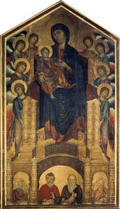A Madonna em Majesty Maestà, 1285-1286