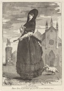 Le Zendale (Mulher de Capuz, ou a Mulher Voltando da Igreja)