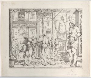 O Martírio de São Cristóvão, Secondo Quadro, 1776. de Giovanni David
