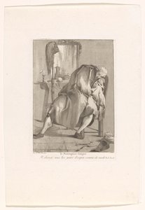O Bebedouro de Café Mascarado e O Cansado Wigmaker
De vermoeide pruikenmaker
Le Perruquier (título sobre o objecto)
Divers Portraits (título da série) de Giovanni David
