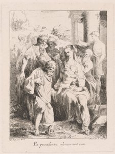 Adoration of the Magi de Giovanni David, after Battista Dossi