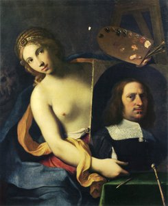 Alegoria da pintura de Giovanni Domenico Cerrini