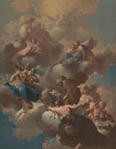 Esboço para um afresco no teto, c.1740 (óleo sobre tela)