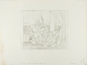 Enéias apresenta seu filho Ascânio a Dido de Giovanni Domenico Tiepolo