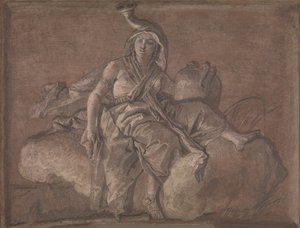 África. de Giovanni Domenico Tiepolo
