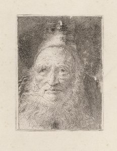 Velho Barbudo com Chapéu, da Raccolta di Teste (Colecção de Cabeças) de Giovanni Domenico Tiepolo