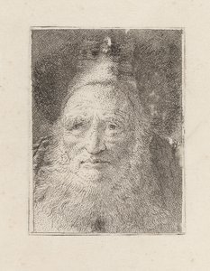 Velho barbudo com chapéu, da Raccolta di Teste (Coleção de cabeças) de Giovanni Domenico Tiepolo