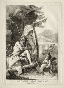 Figuras fluviais. de Giovanni Domenico Tiepolo