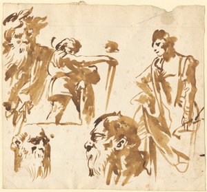 Figuras e rostos de Giovanni Domenico Tiepolo