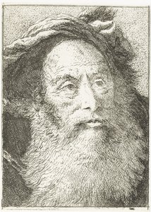 Homem com barba
Colecção de cabeças (título da série)
Raccolta di Teste (título da série) de Giovanni Domenico Tiepolo