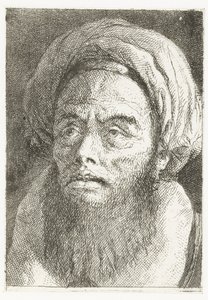 Homem com turbante
Colecção de cabeças (título da série)
Raccolta di Teste (título da série) de Giovanni Domenico Tiepolo