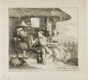 Casamento de Angélica e Medoro de Giovanni Domenico Tiepolo