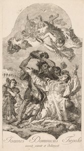 Martírio de Santo Estêvão. de Giovanni Domenico Tiepolo