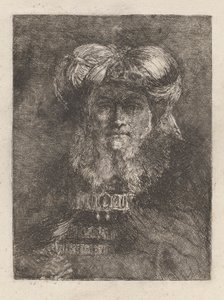 Velho à Maneira de Rembrandt, da Raccolta di Teste (Coleção de Cabeças) de Giovanni Domenico Tiepolo