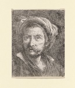 Velho com Turban, da Raccolta di Teste (Colecção de Cabeças) de Giovanni Domenico Tiepolo
